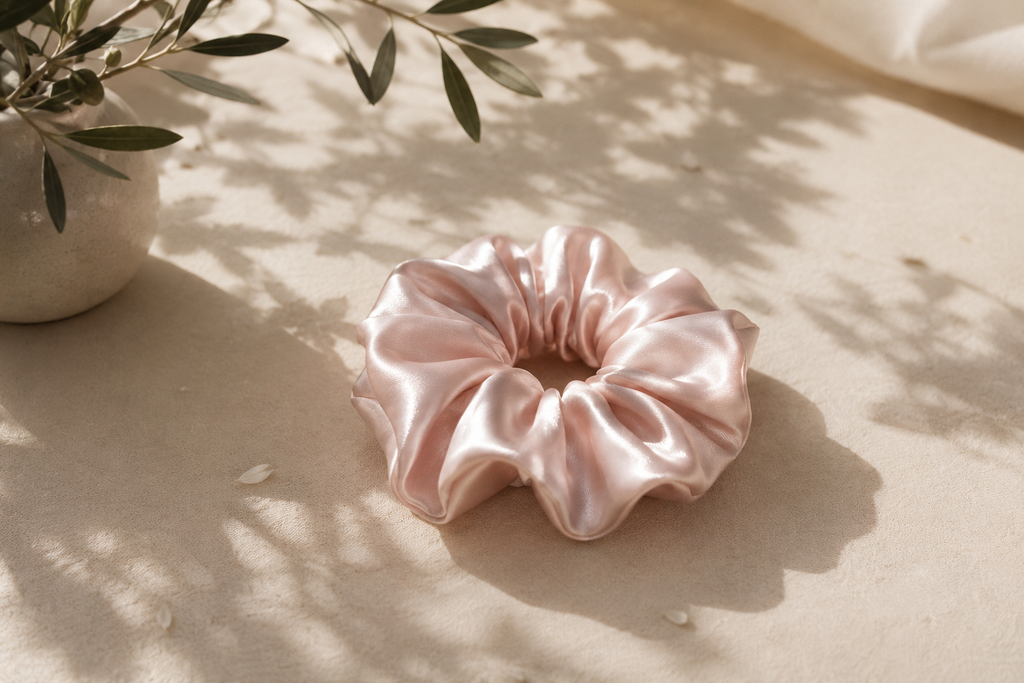 Silk scrunchie