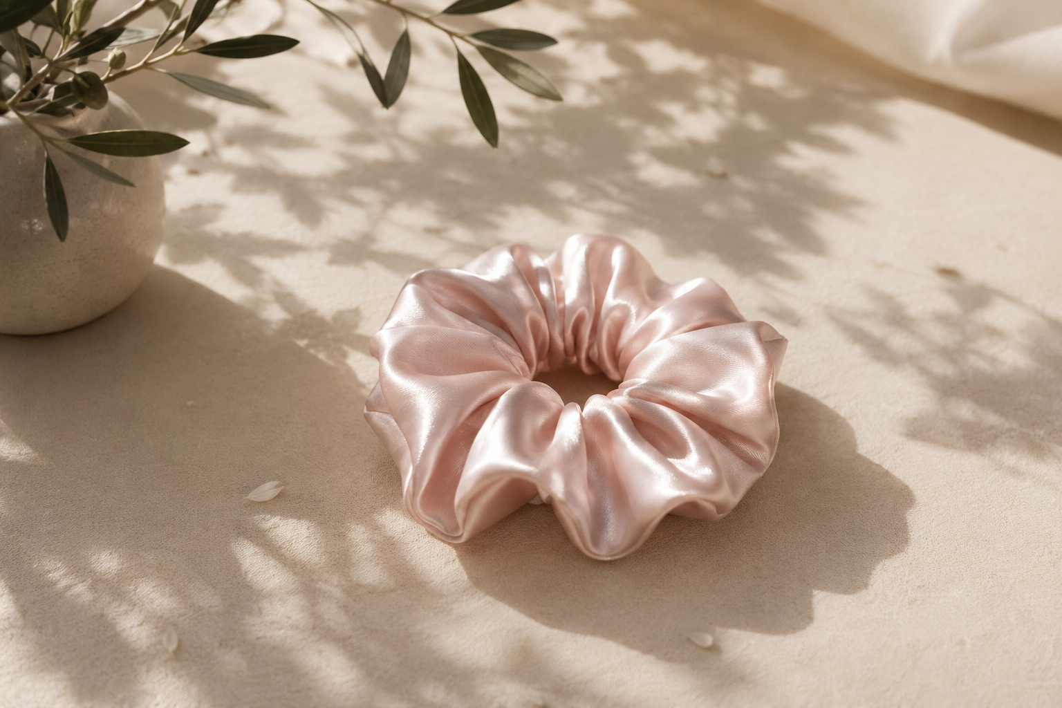 Silk scrunchie