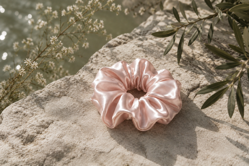 Silk scrunchie